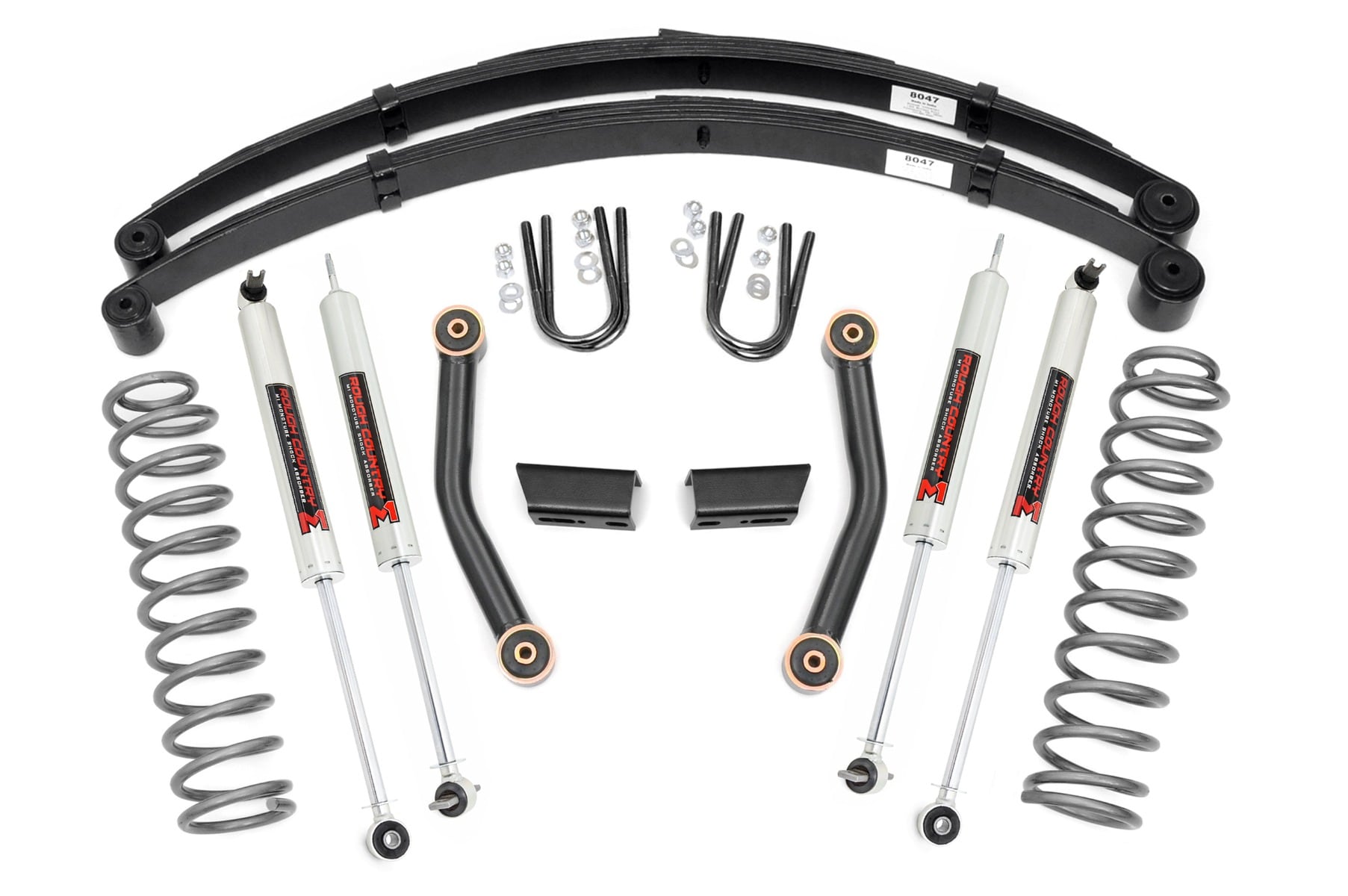 3 Inch Lift Kit | Series II | RR Springs | M1 | Jeep Cherokee XJ (84-01)