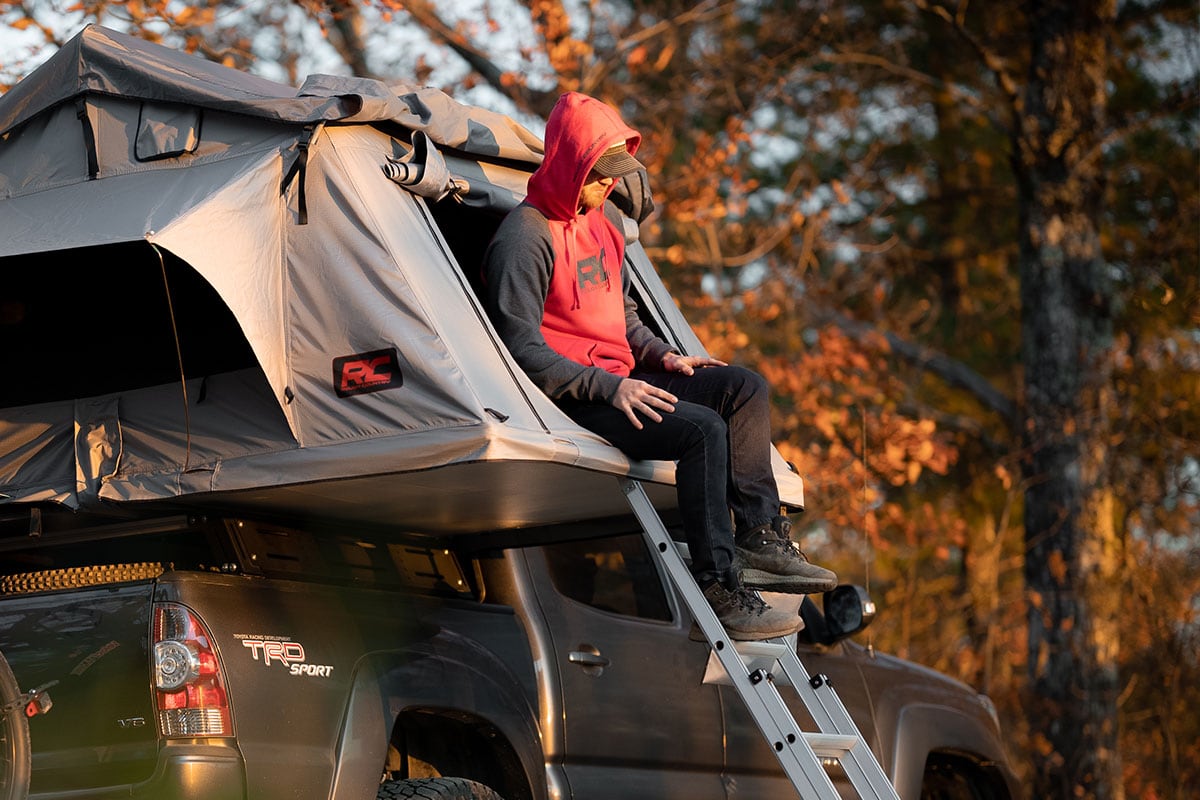 Rough Country Hoodie | Heater | Red/Gray | MD - Image 6