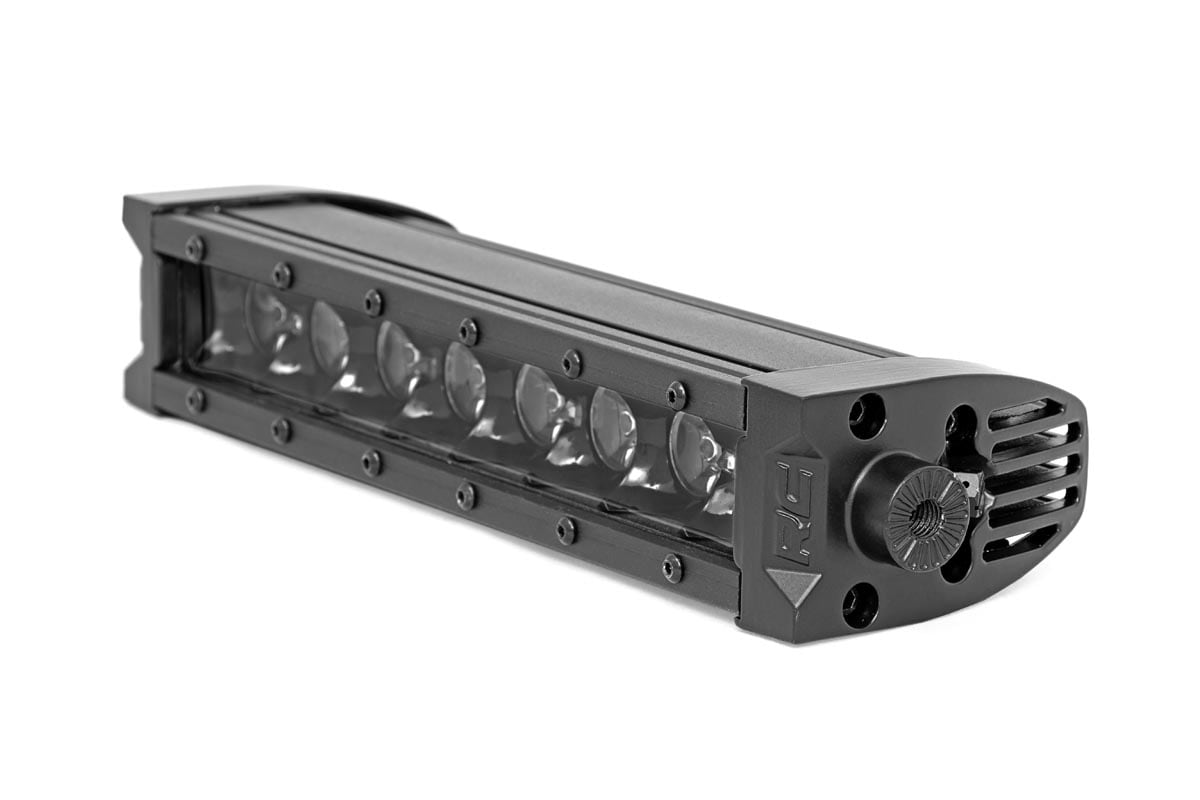 8 Inch Black Series LED Light Bar | Single Row | Amber DRL - Image 2