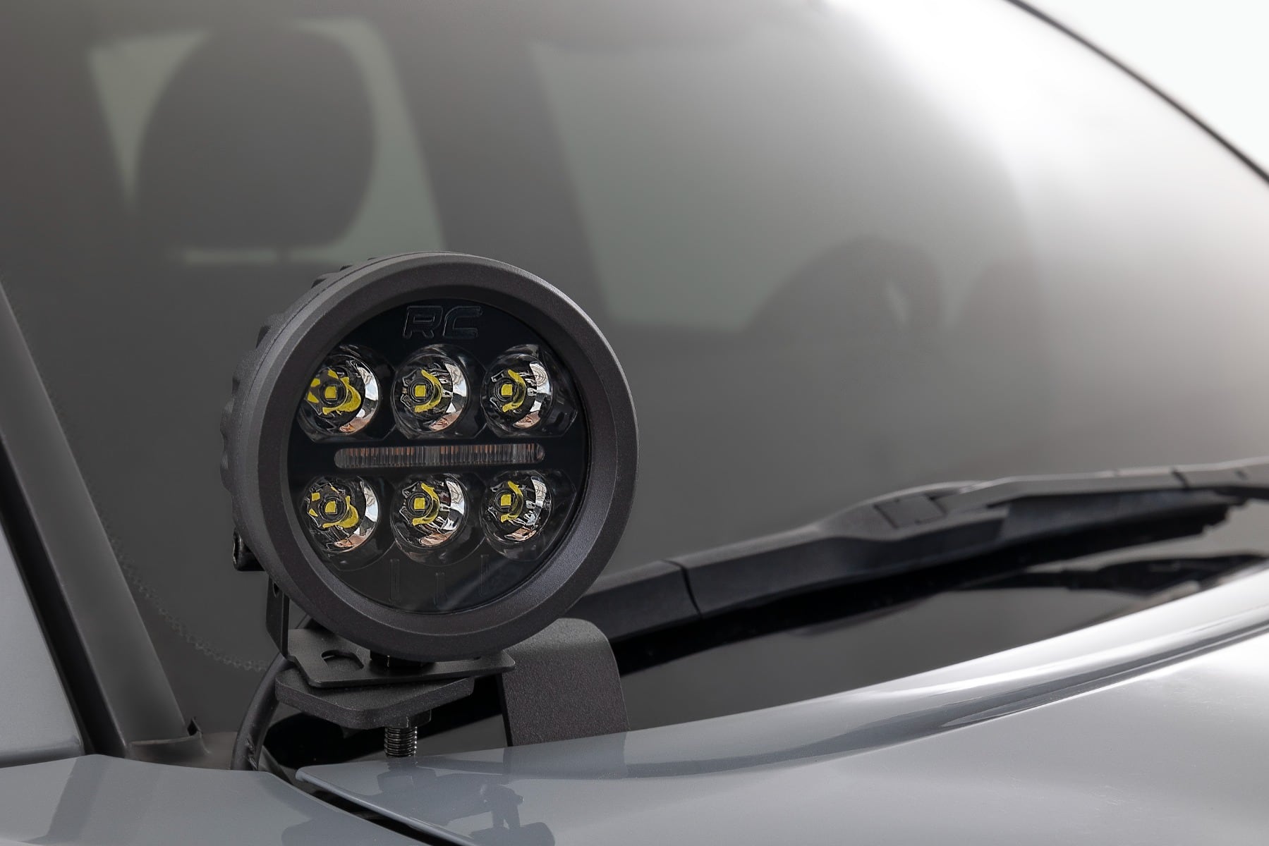 LED Light Kit | Ditch Mount | 2" Black Pair | White DRL | Toyota Tacoma (16-23) - Image 2