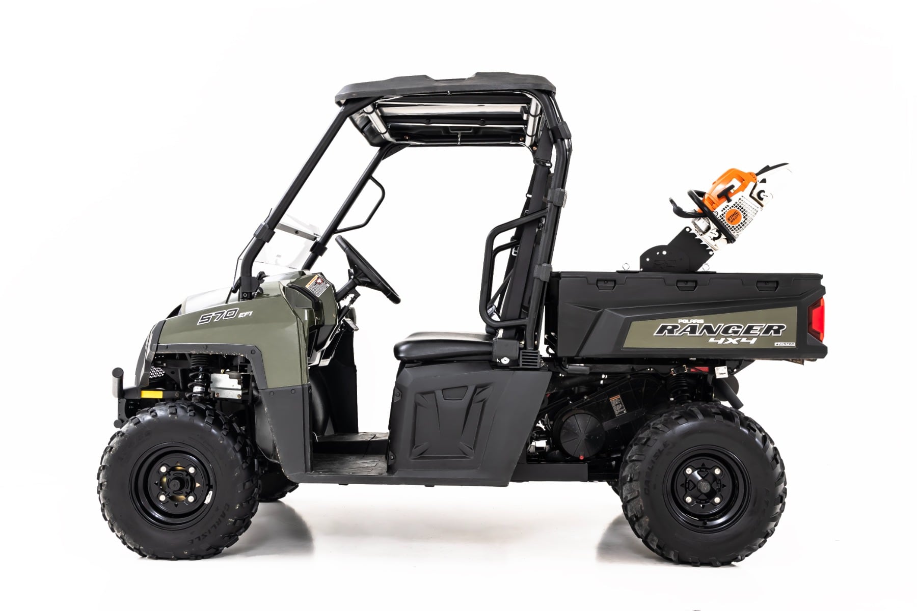 Chainsaw Carrier | Bed Side Mount | Multiple Makes & Models (Polaris/Can-Am) - Image 2