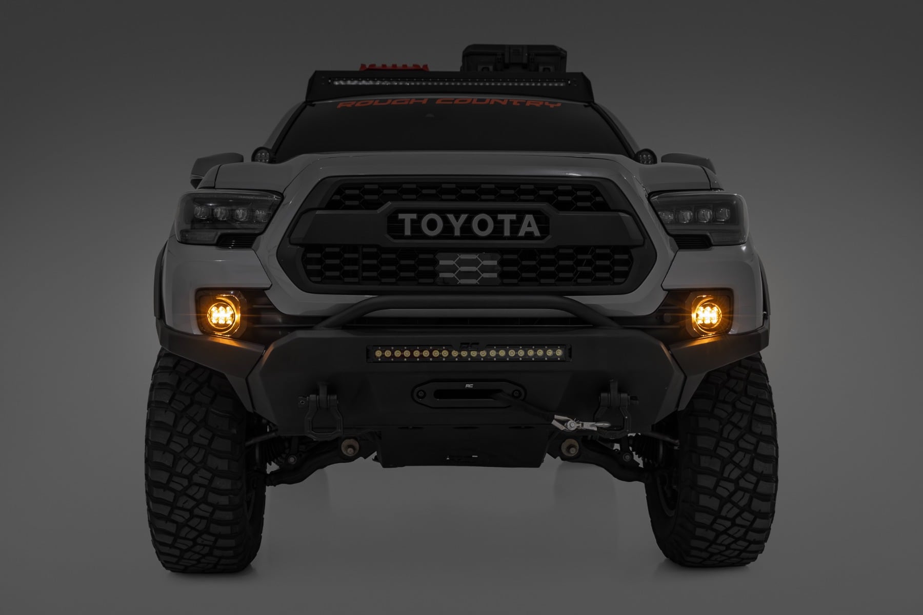 LED Fog Light Kit | 3.5 Inch Round Black Series | Amber DRL | Toyota Tacoma (16-23) - Image 2