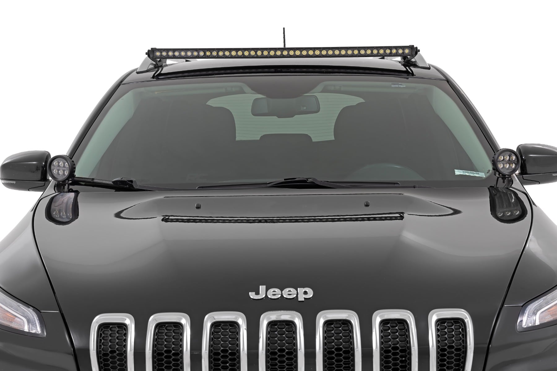 LED Light Kit | Ditch Mount | Black Series Round | 3.5 Inch | Amber DRL | Jeep Cherokee KL (14-21) - Image 3