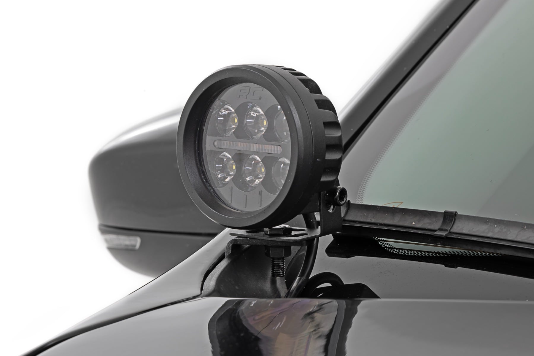 LED Light Kit | Ditch Mount | 2" Black Pair | White DRL | Jeep Cherokee KL (14-21) - Image 2