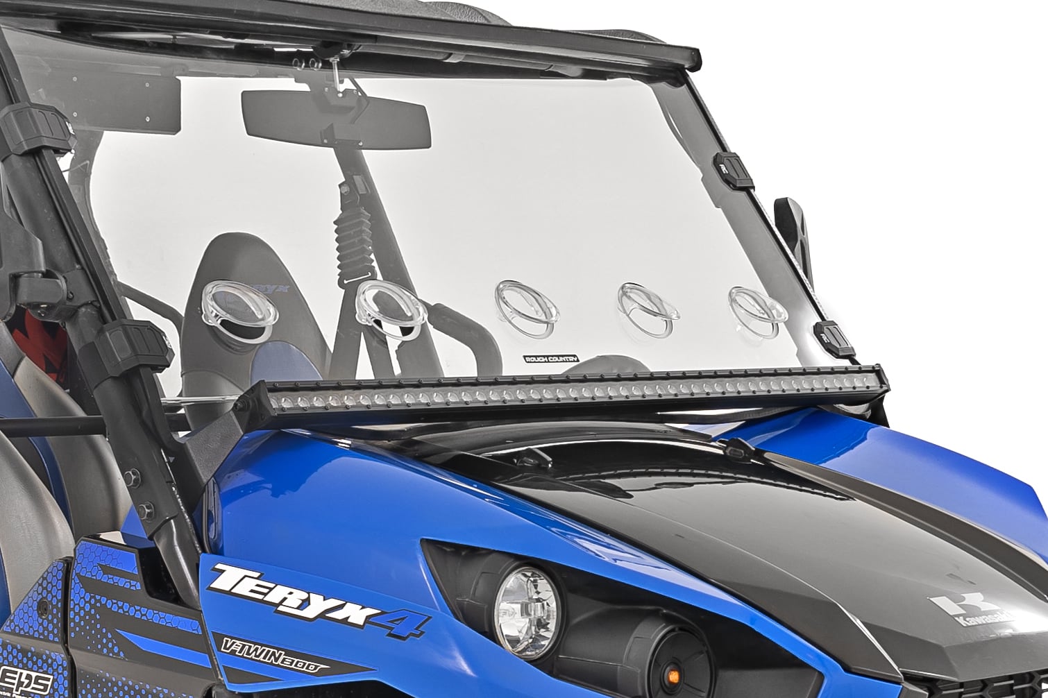LED Light Kit | Cage Mount | 50" Black Single Row | Kawasaki Teryx 4 1000/Teryx4 800 - Image 2