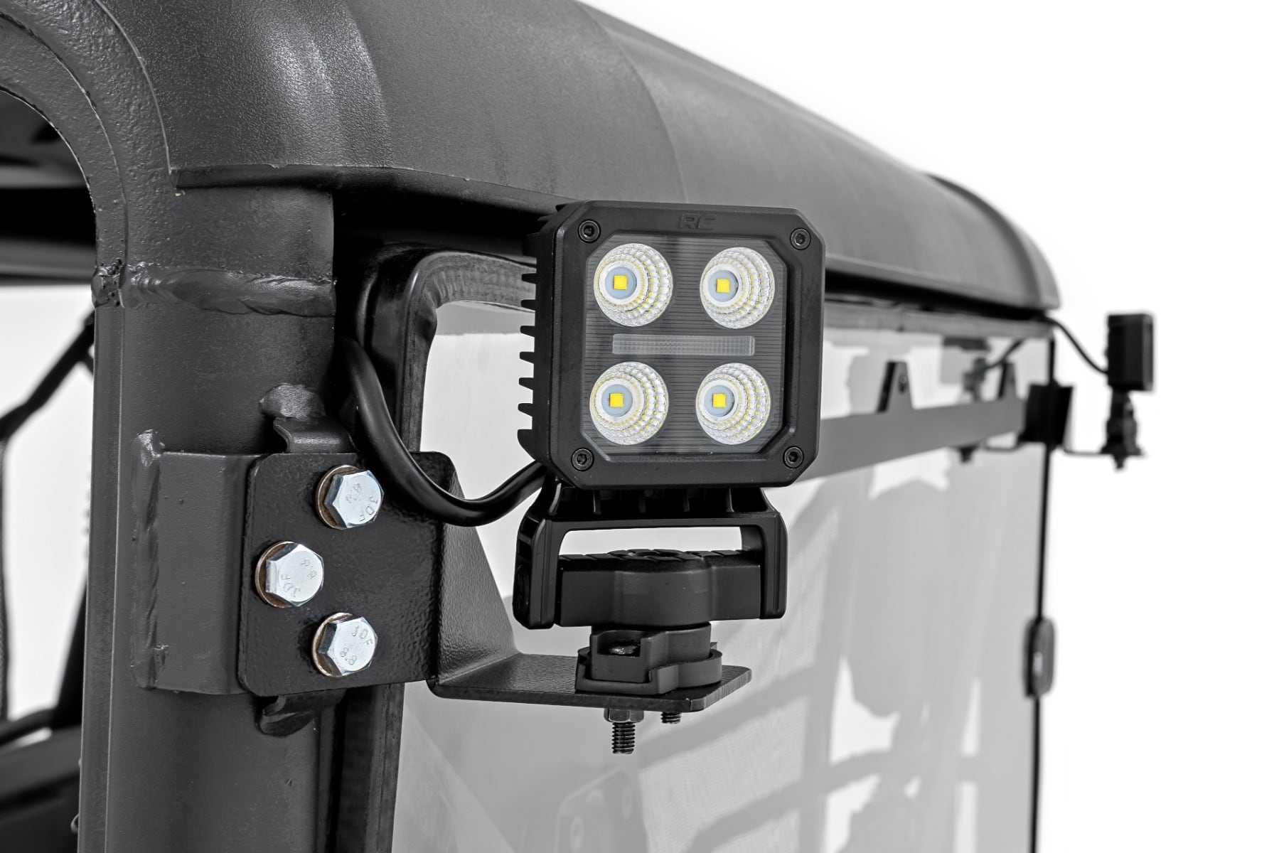 LED Light Kit | Rear Mount | 2" Black Pair | Amber DRL | CFMOTO UFORCE 1000 - Image 4