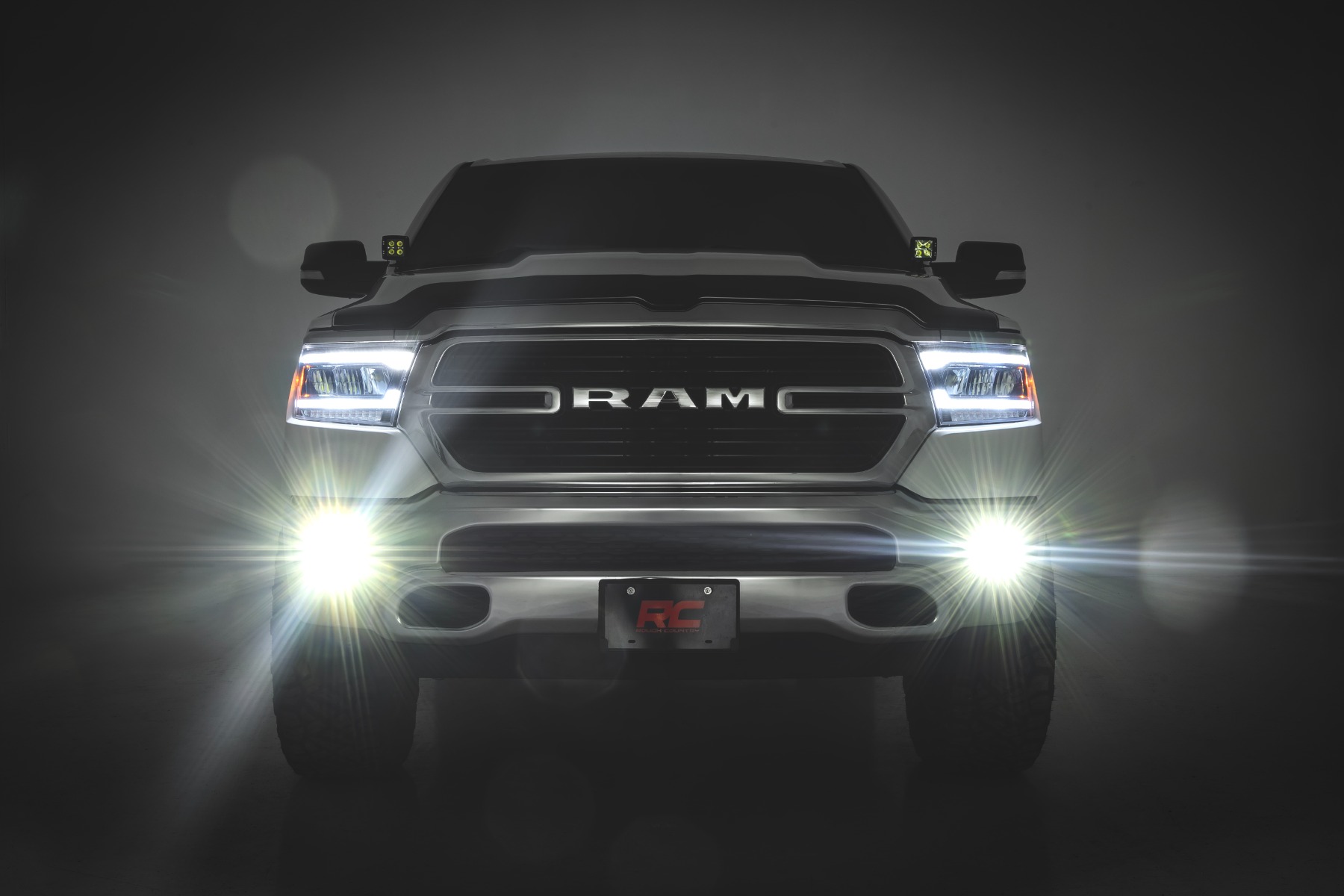 LED Fog Light Kit | 3.5 Inch Round Black Series | Amber DRL | Ram 1500 (2019-2024) - Image 3