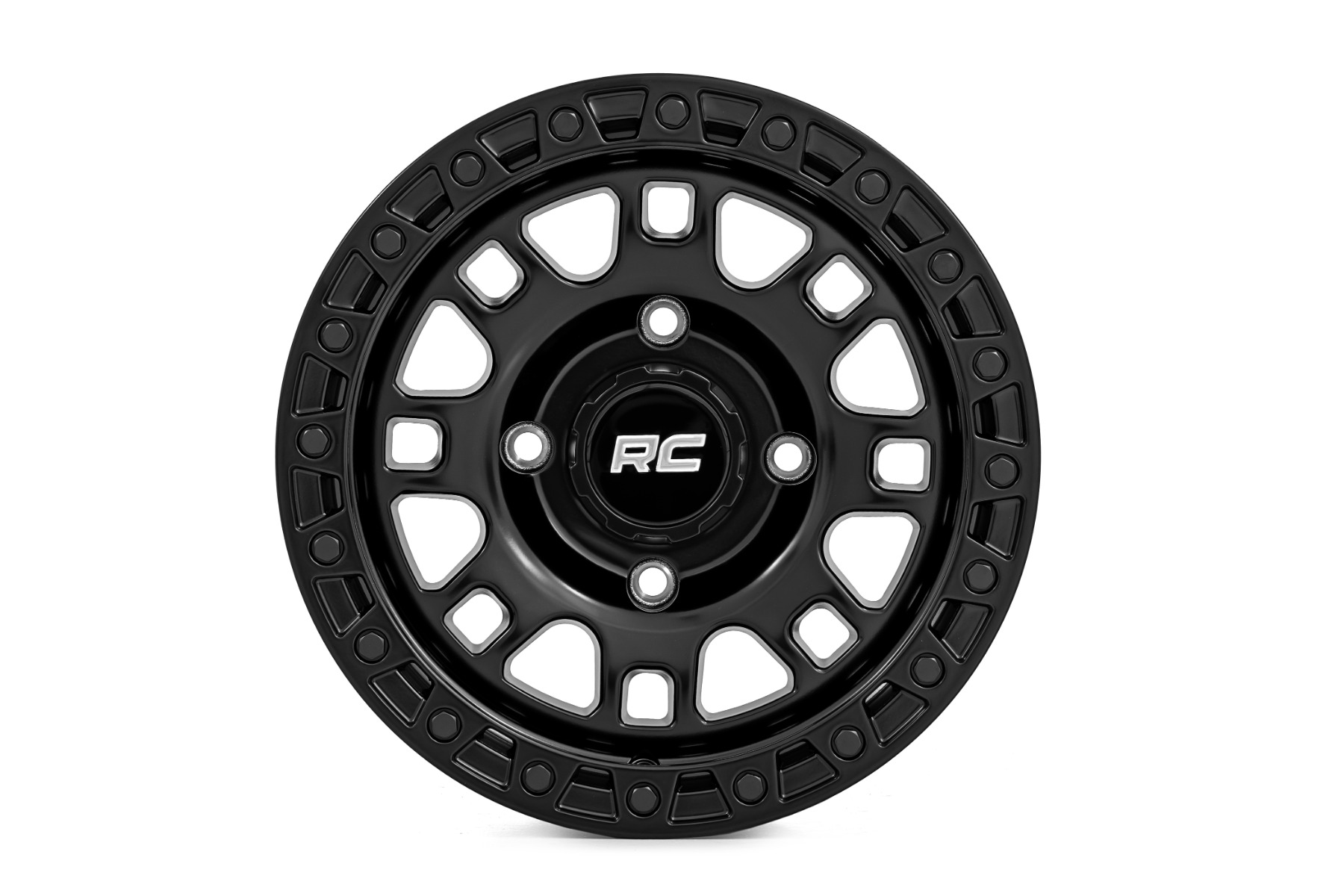 Rough Country 82 Series Wheel | UTV | Semi Gloss Black | 15x7 | 5x4.5 | +10mm - Image 2