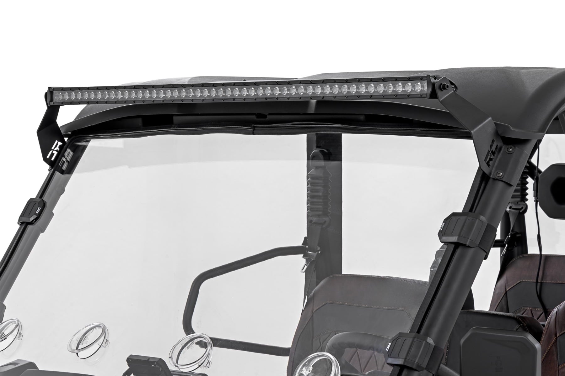 LED Light Mount | 50" Black Single Row | CFMOTO UFORCE U10 Pro - Image 4