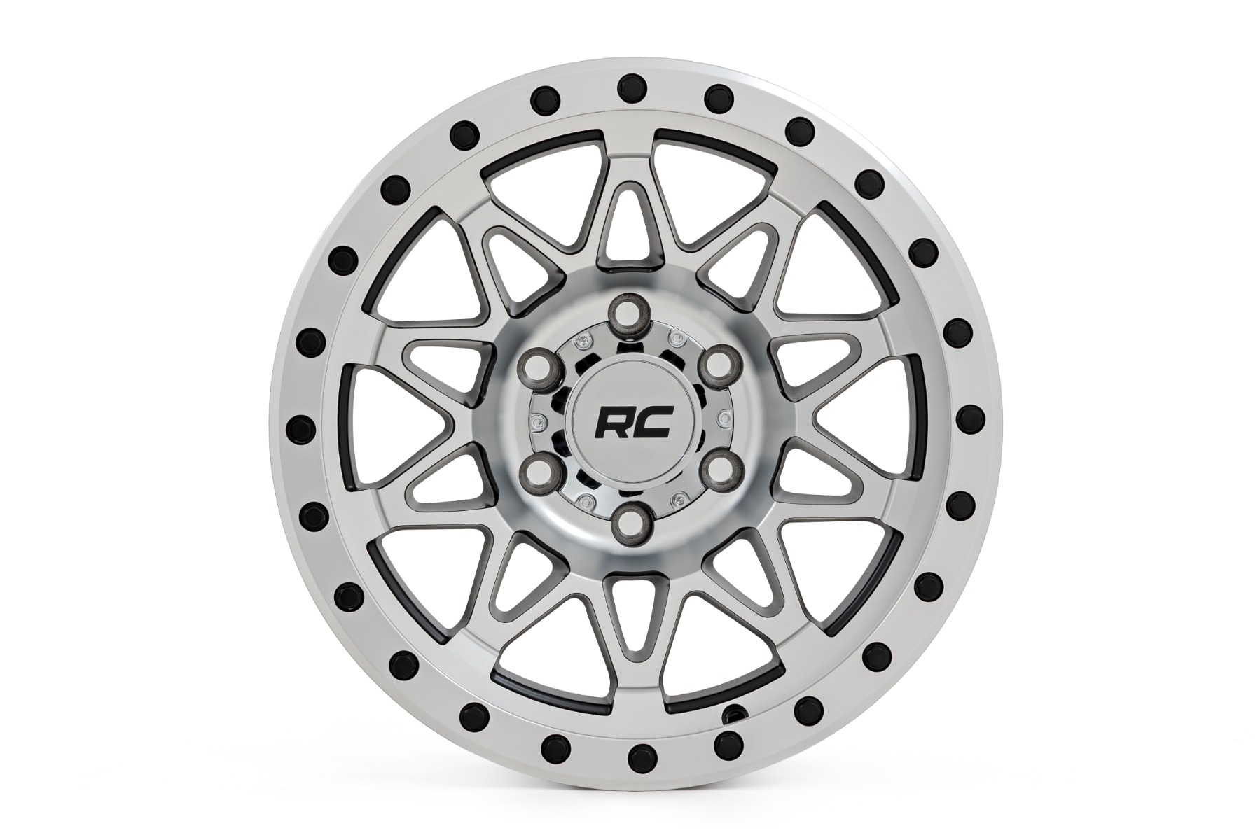 Rough Country 78 Series Wheel | Simulated Beadlock | Full Machine | 17x8.5 | 5x5 | +0mm - Image 2