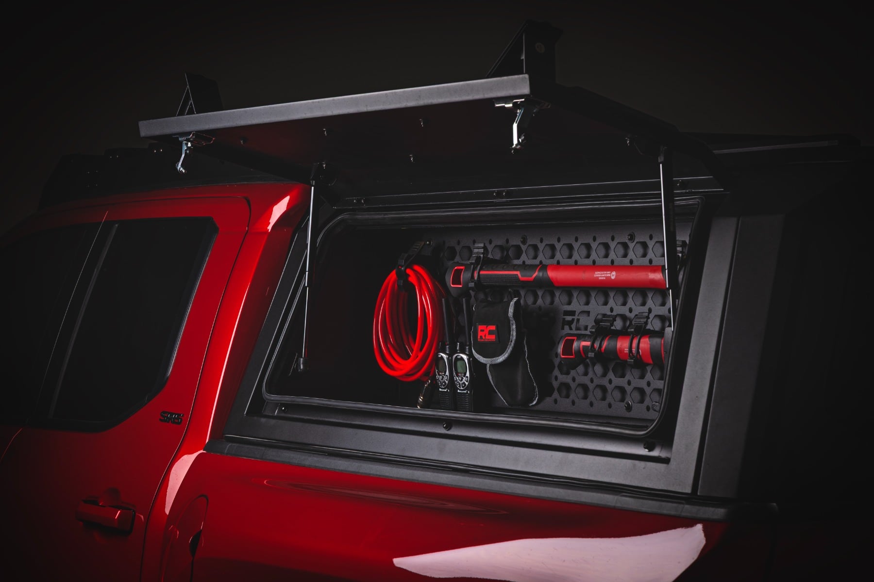 Bed Cap Molle Panel Side Storage Bin | Drivers Side | Toyota Tacoma (24-26) - Image 2
