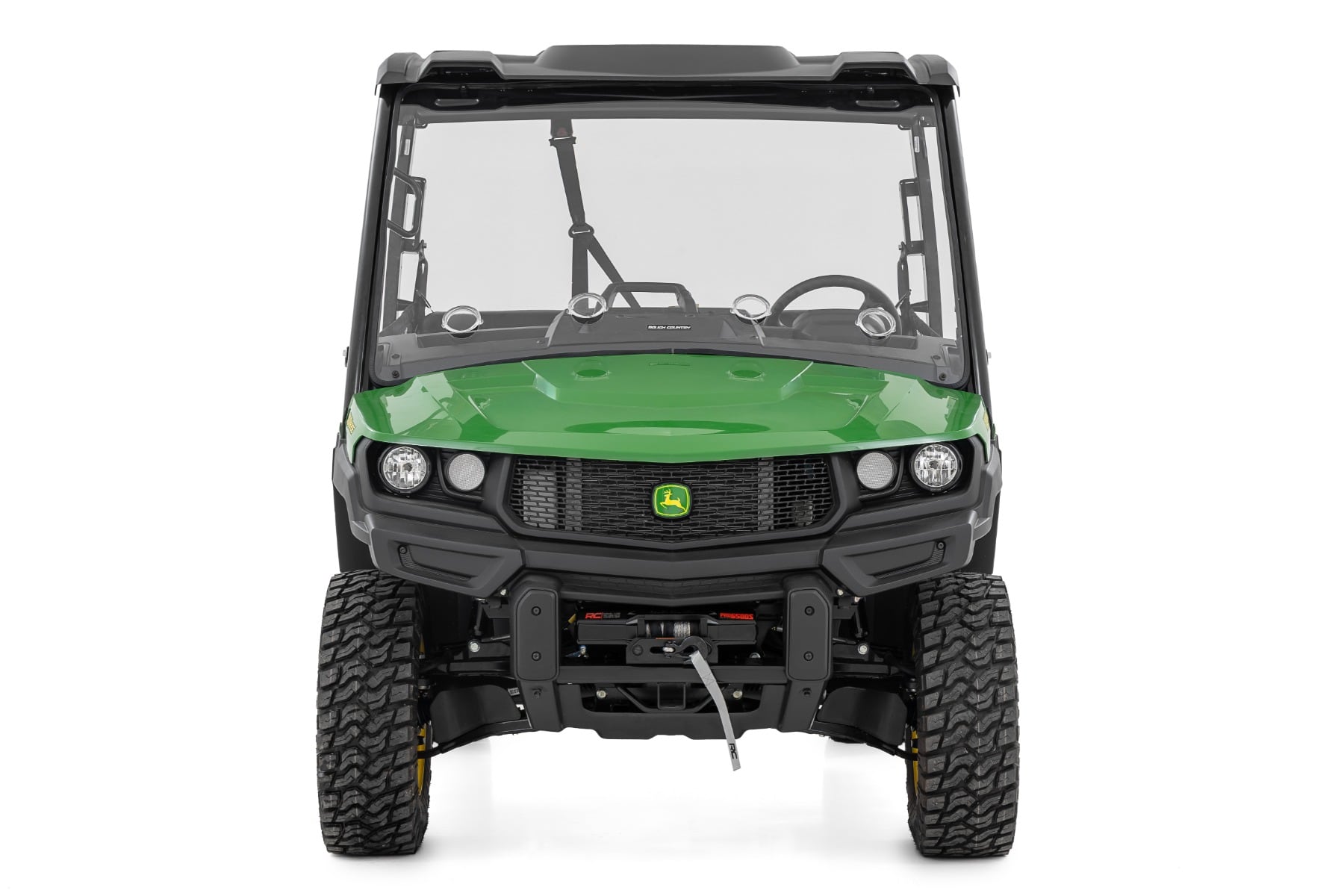 Vented Full Windshield | Scratch Resistant | John Deere Gator XUV 835 - Image 4