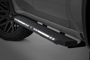 AC2 Running Boards | Amber/White | Crew Cab | Chevy/GMC 1500/2500HD/3500HD (19-26)
