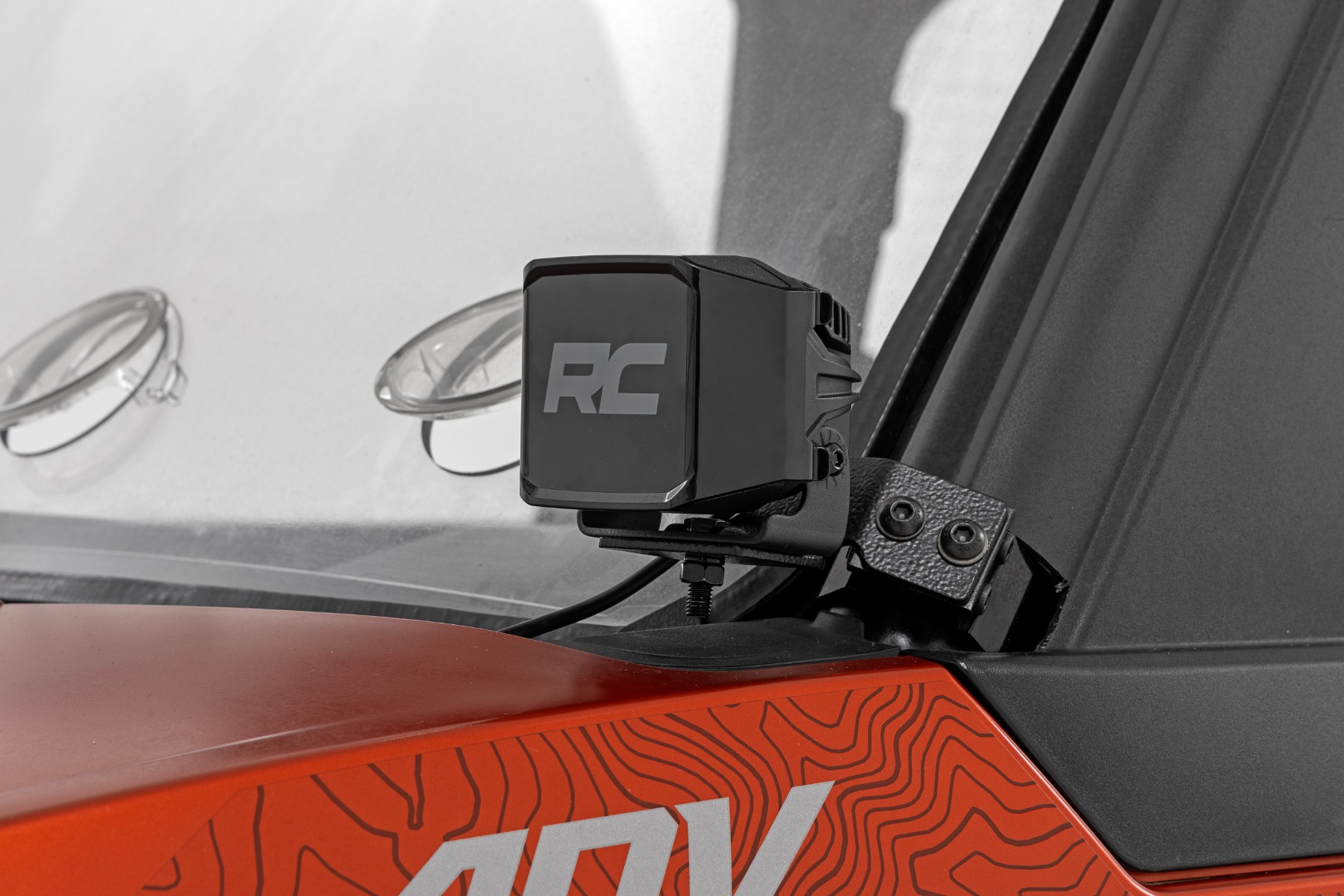 LED Light Kit | Front Mount | 2" Black Pair | White DRL | Polaris XPEDITION XP 5 - Image 4