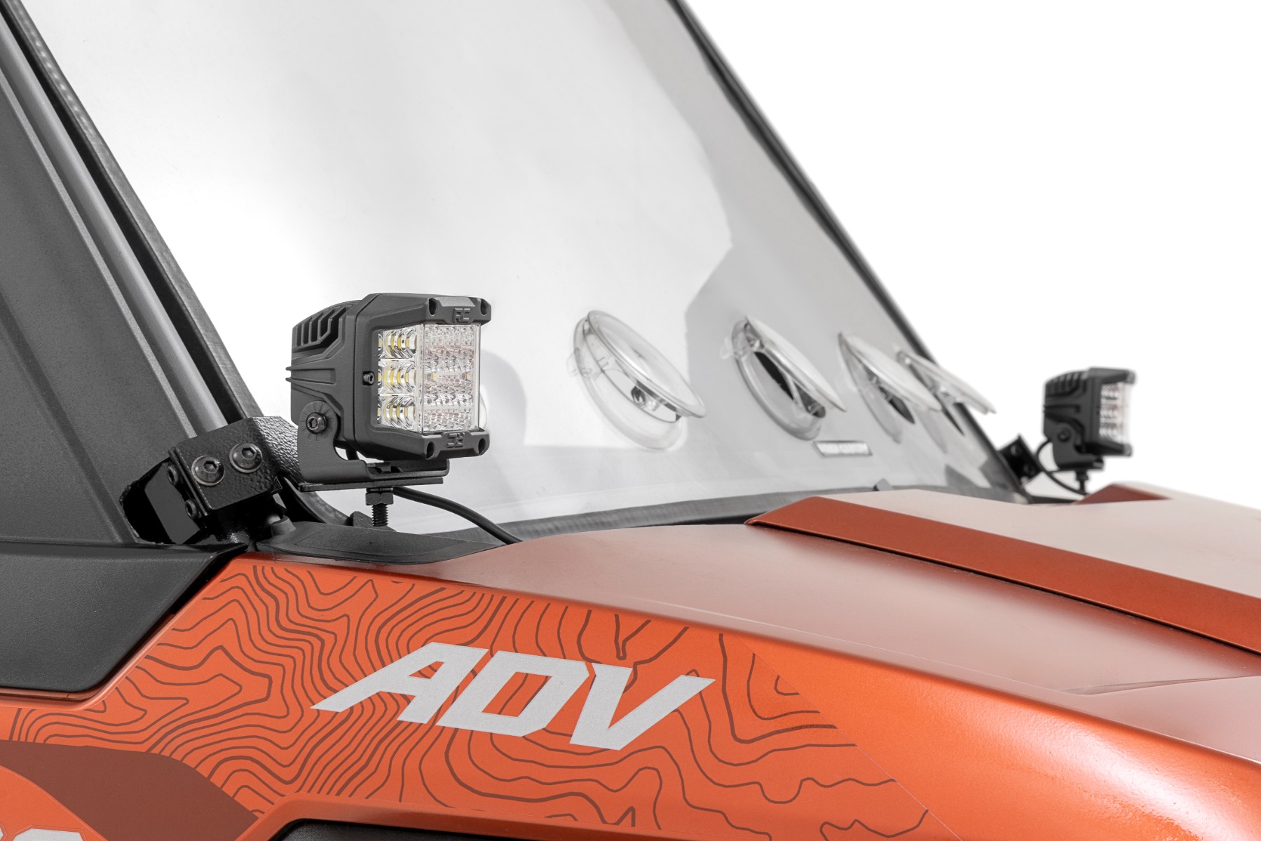 LED Light Kit | Front Mount | 2" Black Pair | White DRL | Polaris XPEDITION XP 5 - Image 2
