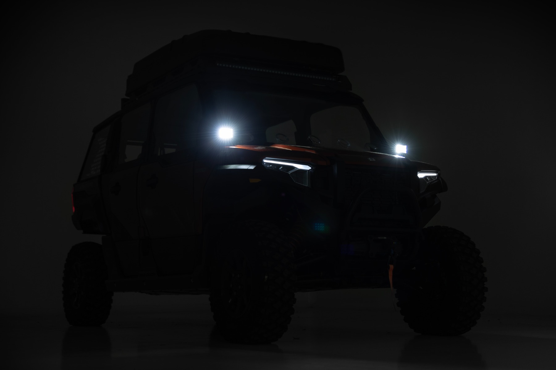 LED Light Kit | Front Mount | 2" Black Pair | White DRL | Polaris XPEDITION XP 5 - Image 5