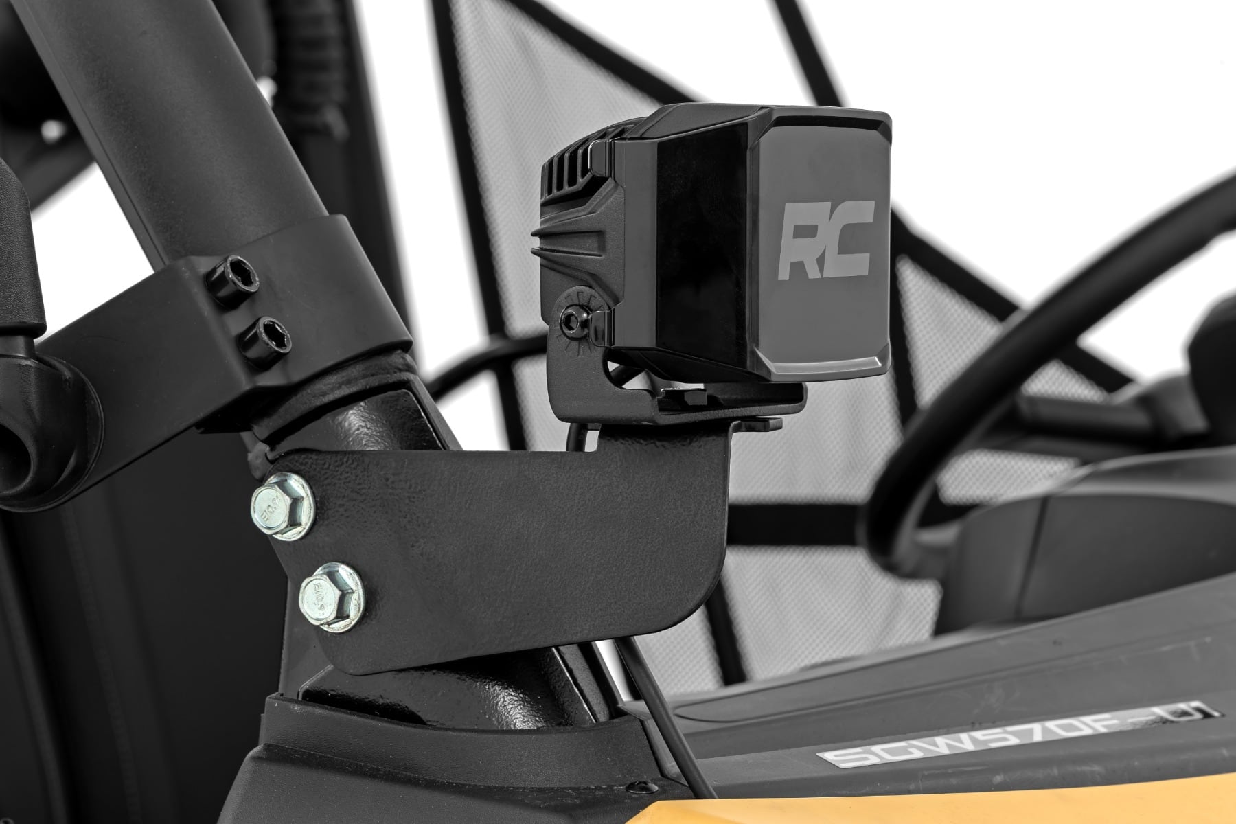 LED Light Kit | Front Mount | 2" Black Pair | White DRL | Segway 570 F - Image 4