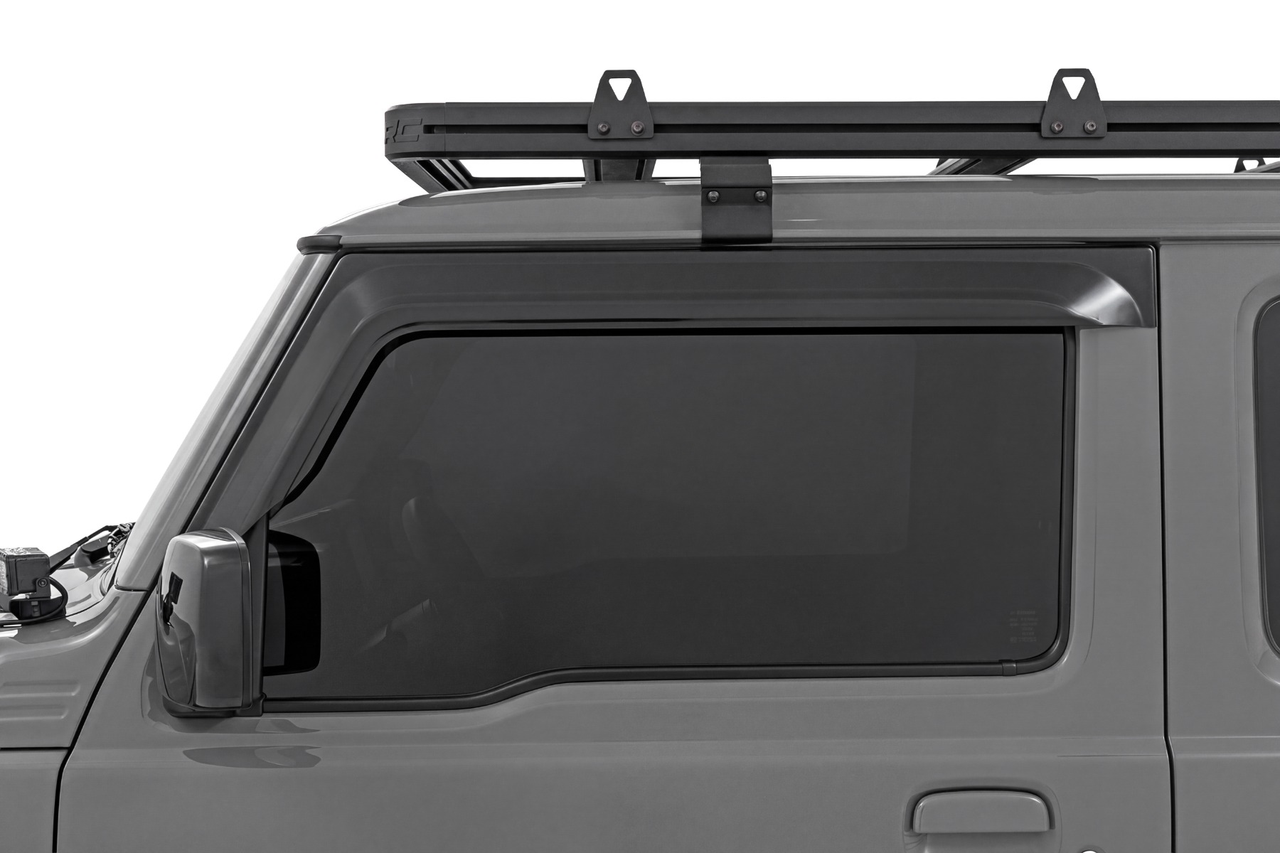 Impact Resistant Side Window Deflectors | Tape On Rain Guard | Suzuki Jimny 3 Door (2018-2026) - Image 2
