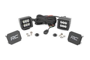 LED Light Kit | Ditch Mount | 2" Black Pair | Spot Pattern | Ford Bronco (21-26)