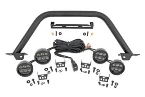 Safari Bar | 3.5" Round LED (Quad) | Black | Amber DRL | OE Modular Steel | Ford Bronco (21-26)