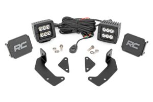 LED Light Kit | Cage Mount | 2" Black Pair | CFMOTO UFORCE 1000