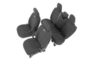 Seat Covers | Front and Rear w/ Armrest | Jeep Wrangler Unlimited 4WD (18-26)