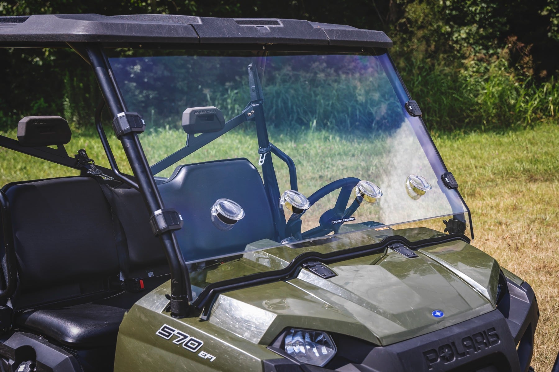 Vented Full Windshield | Scratch Resistant | Polaris Ranger 570 - Image 5