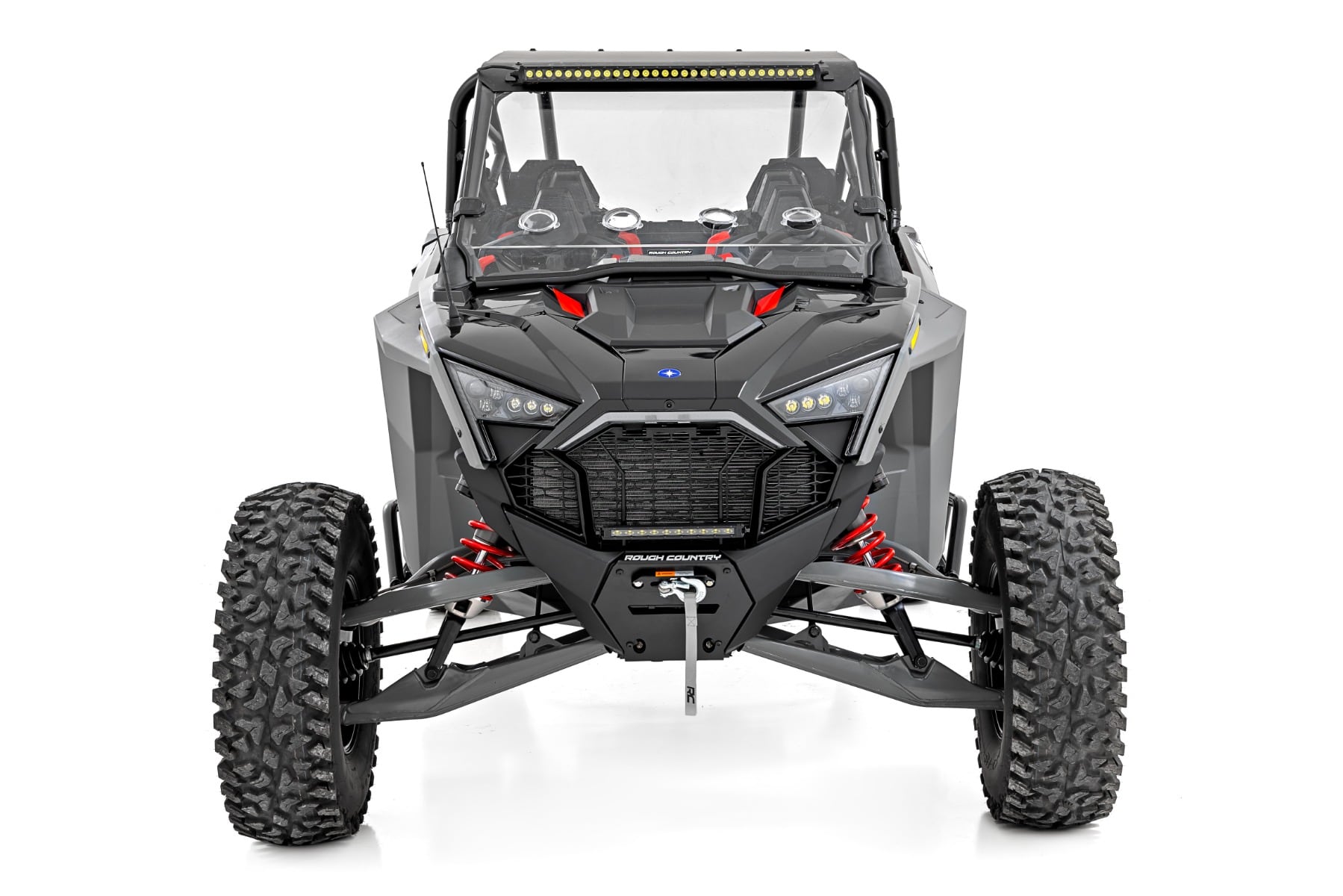 30" Single Row Light Mount | Front | Black Series | Polaris RZR Turbo R - Image 4