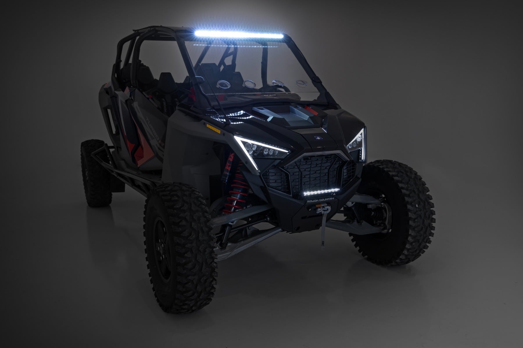 30" Single Row Light Mount | Front | Black Series | Polaris RZR Turbo R - Image 5