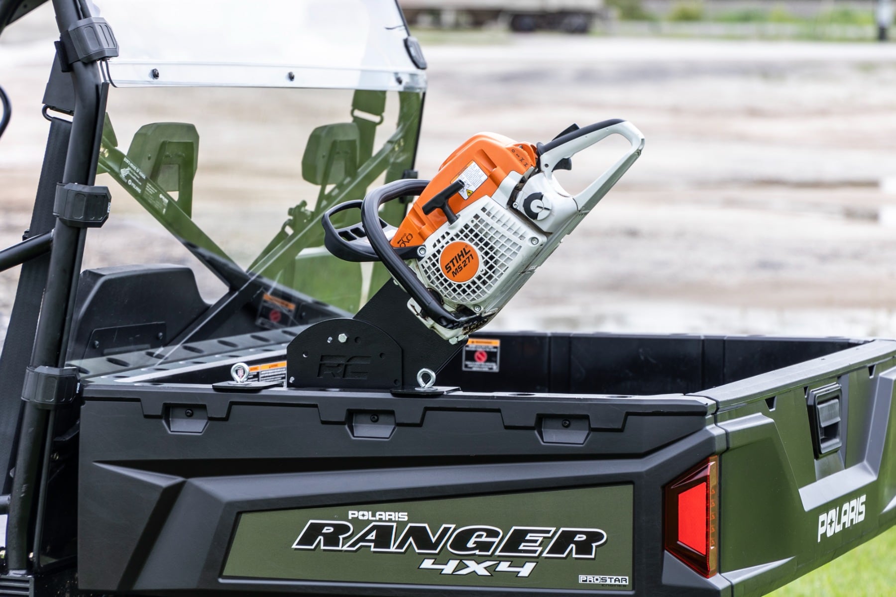 Chainsaw Carrier | Bed Side Mount | Multiple Makes & Models (Polaris/Can-Am) - Image 6