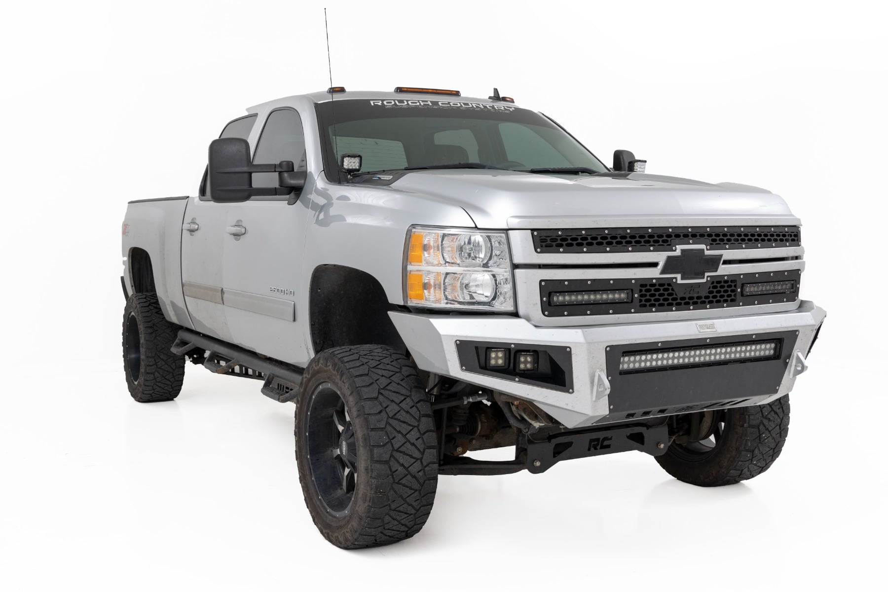 LED Light Kit | Ditch Mount | 2" Black Pair | Spot | Chevy 1500 & Chevy/GMC 2500HD/3500HD (07-14) - Image 3