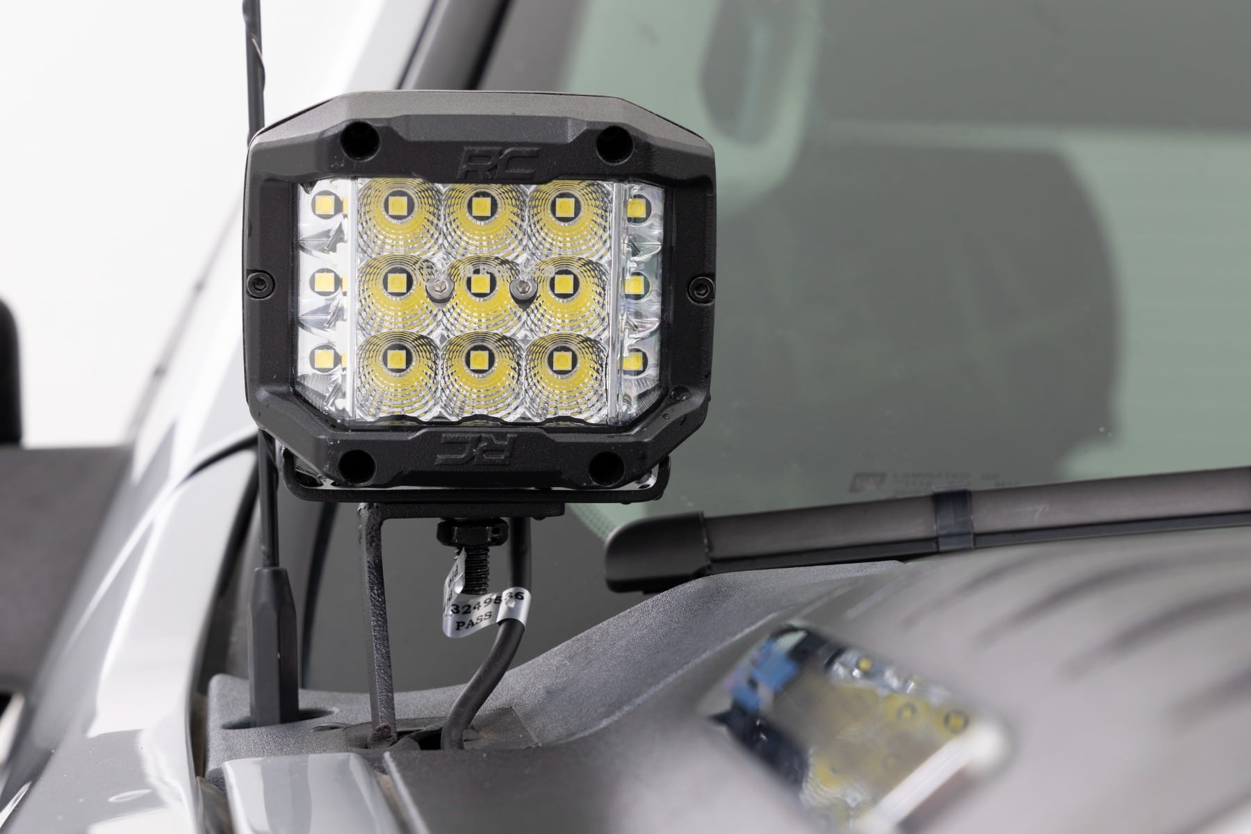 LED Light Kit | Ditch Mount | 2" Black Pair | Spot | Chevy 1500 & Chevy/GMC 2500HD/3500HD (07-14) - Image 4
