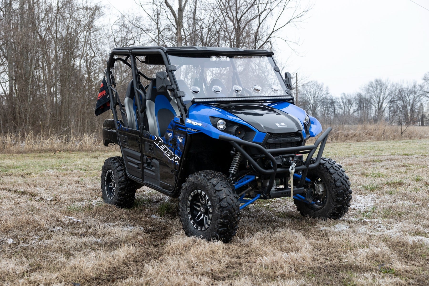 LED Light Kit | Cage Mount | 50" Black Single Row | Kawasaki Teryx 4 1000/Teryx4 800 - Image 6