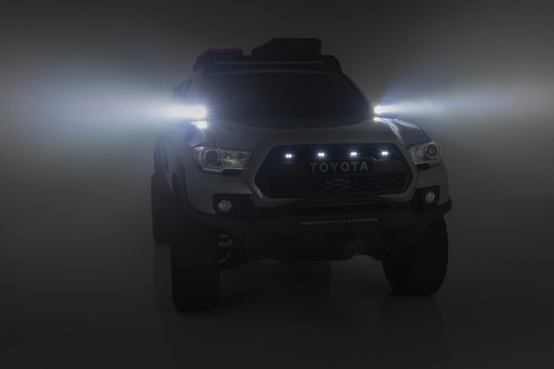 LED Light Kit | Ditch Mount | 2" Black Pair | Flood | Toyota Tacoma (16-23) - Image 5