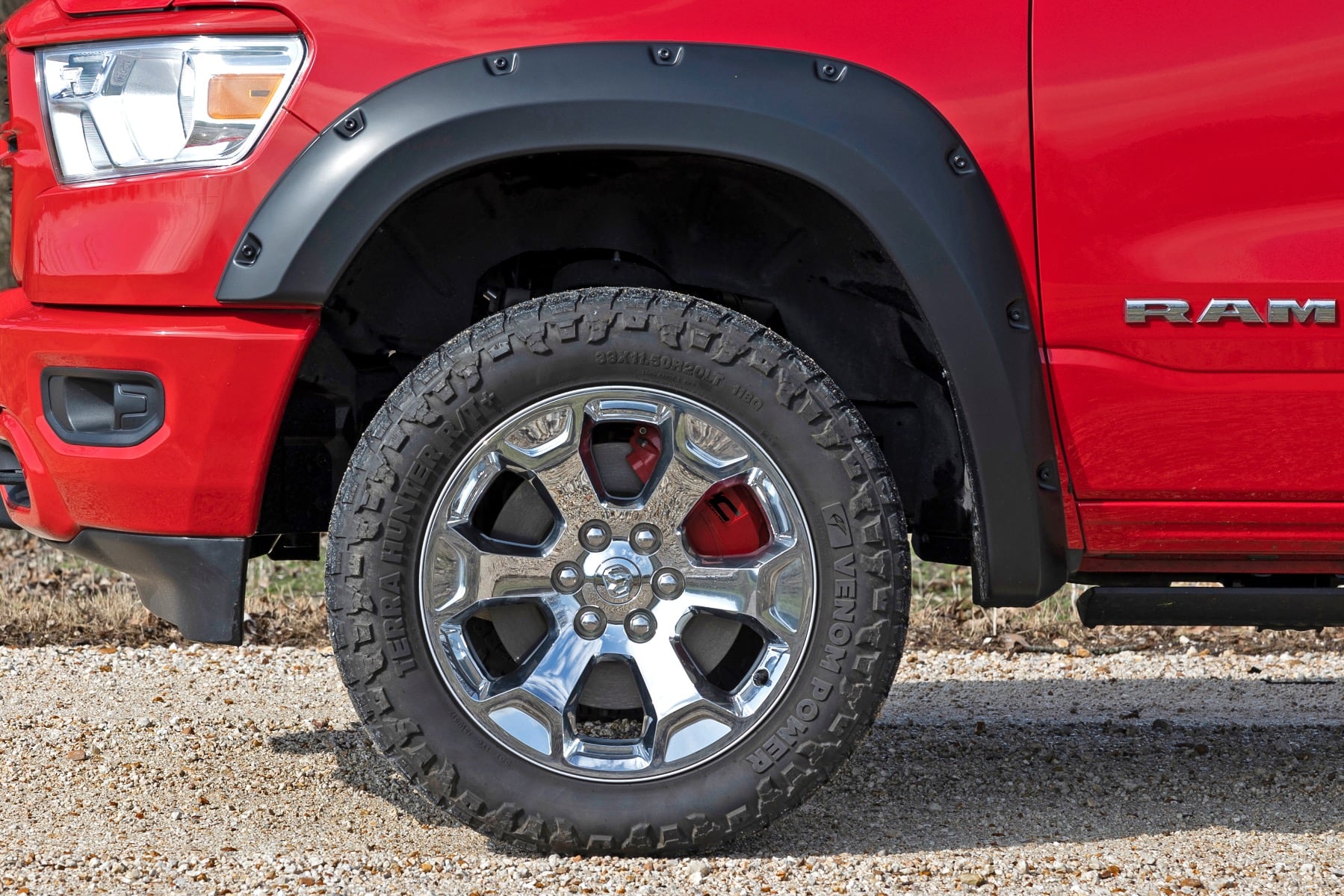 Caliper Covers | Front and Rear | Red | Ram 1500 2WD/4WD (2019-2026) - Image 5