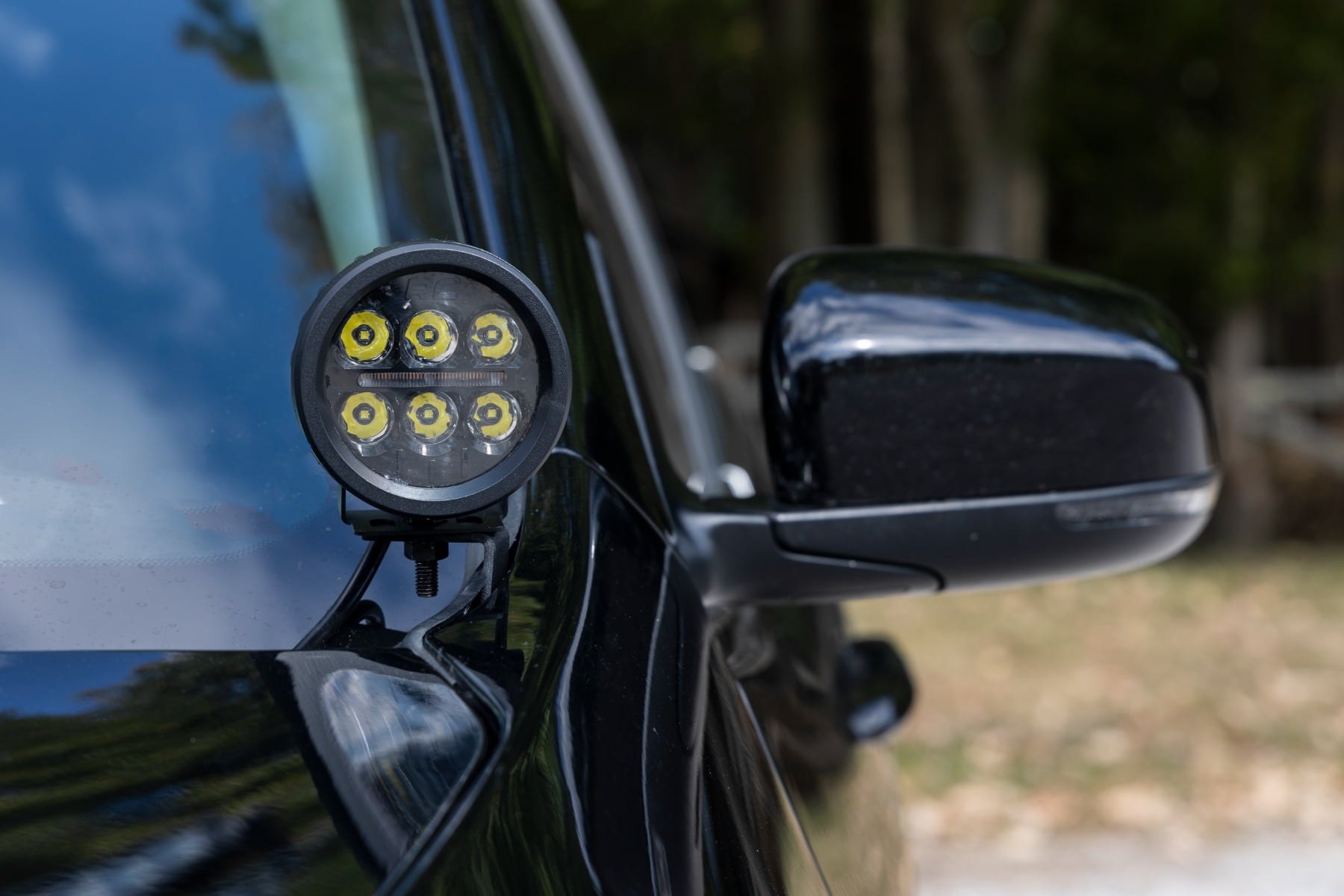 LED Light Kit | Ditch Mount | 2" Black Pair | Flood | Jeep Cherokee KL (14-21) - Image 6