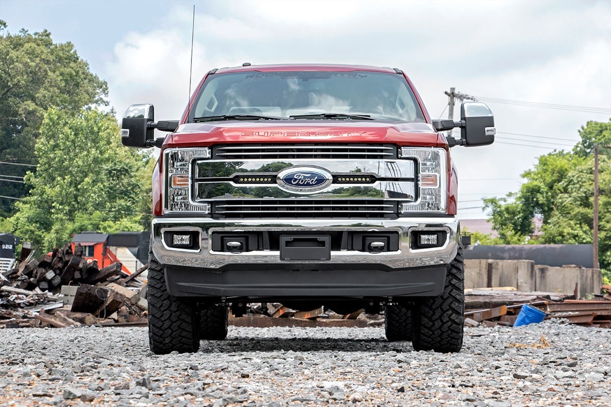 LED Light Kit | Grille Mount | 8" Black Pair | Ford F-250 Super Duty (17-19) - Image 3