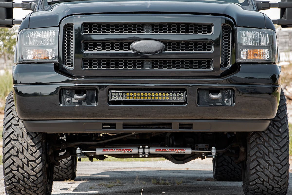 LED Light Kit | Bumper | 20" Chrome Dual Row | Amber DRL | Ford F-250/F-350 Super Duty (05-07) - Image 2