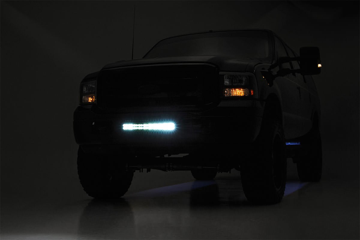 LED Light Kit | Bumper | 20" Chrome Dual Row | White DRL | Ford F-250/F-350 Super Duty (05-07) - Image 3