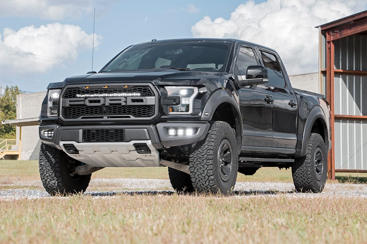 LED Light Kit | Grille Mount | 30" Black Single Row | Ford Raptor 4WD (17-20) - Image 3
