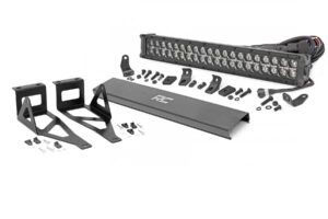 LED Light Kit | Bumper Mount | 20" Black Dual Row | White DRL | Ford F-250/F-350 Super Duty (05-07)