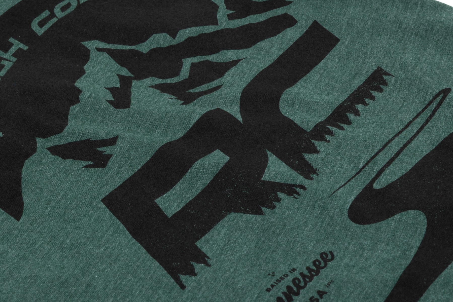 Rough Country T-Shirt | RC Mountains | Forest Green | 2XL - Image 2