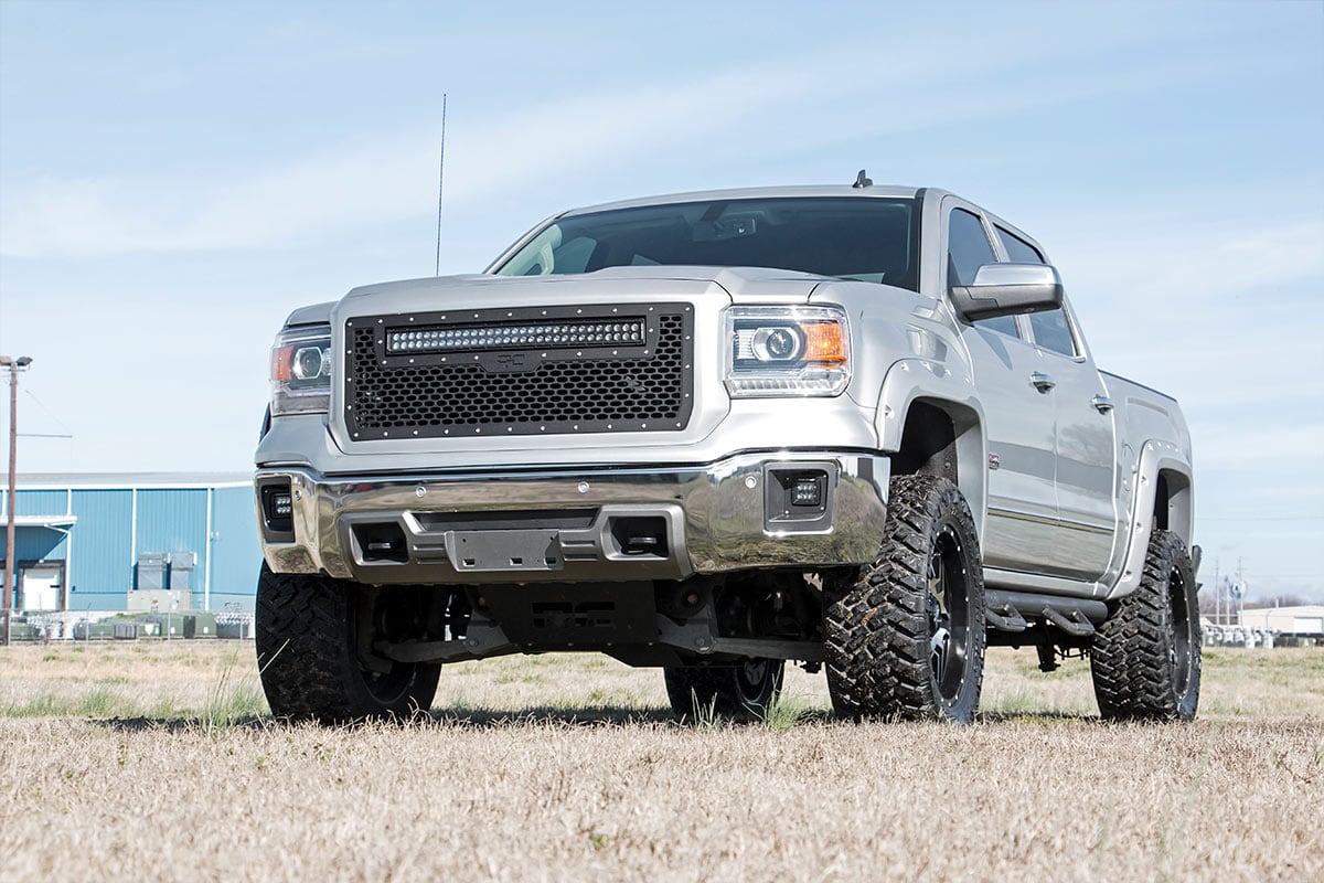 LED Light Kit | Fog Mount | 2" Black Pair | GMC Sierra 1500 2WD/4WD (14-15) - Image 5