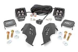 LED Light Kit | Cage Mount | 2" Black Pair | Amber DRL | Honda Talon 1000