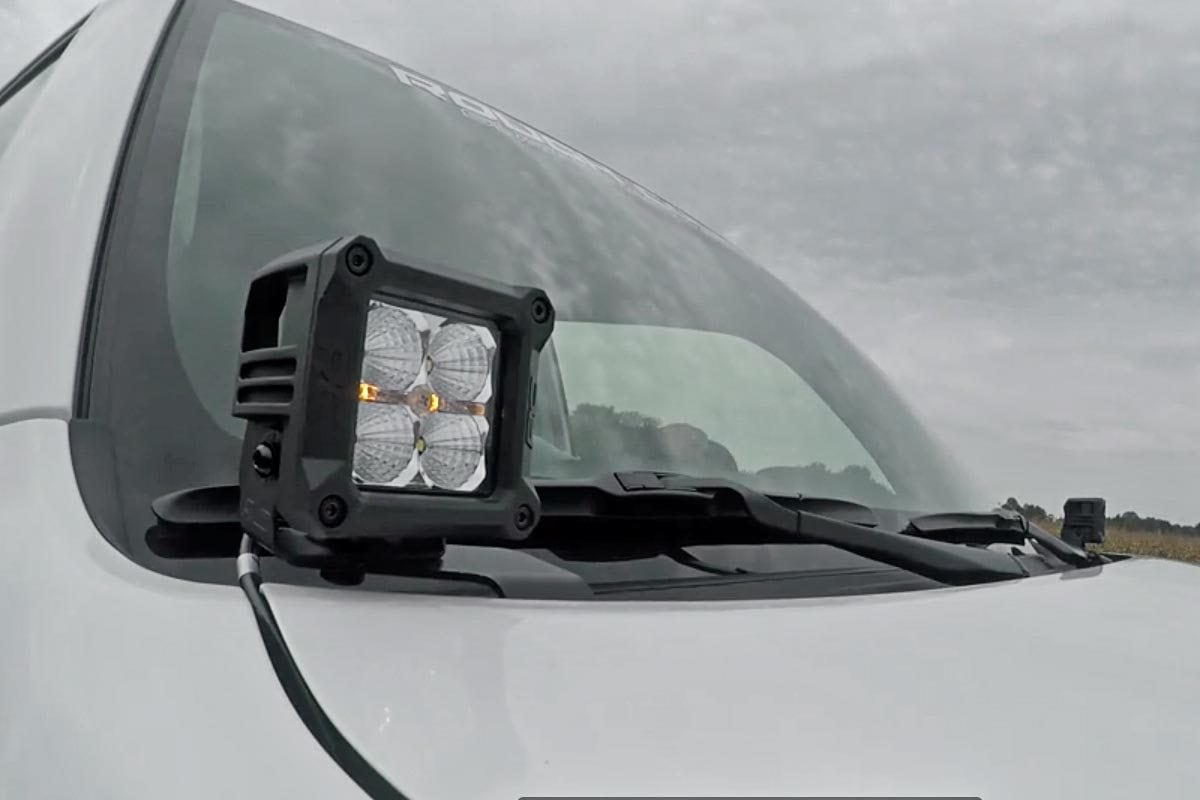 LED Light Kit | Ditch Mount | 3" Chrome Wide Angle Pair - Image 3