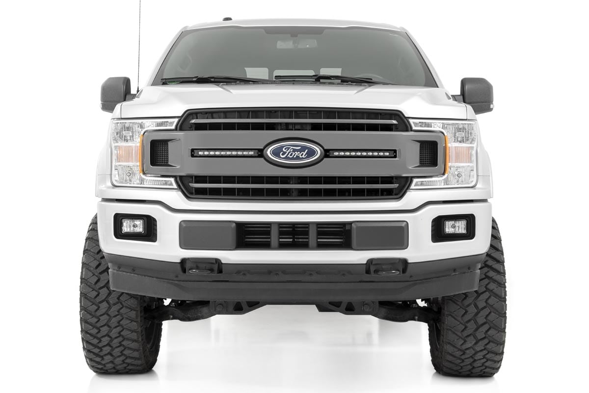 LED Light Kit | Grille Mount | 10" Black Slimline Pair | Ford F-150 (18-20) - Image 4