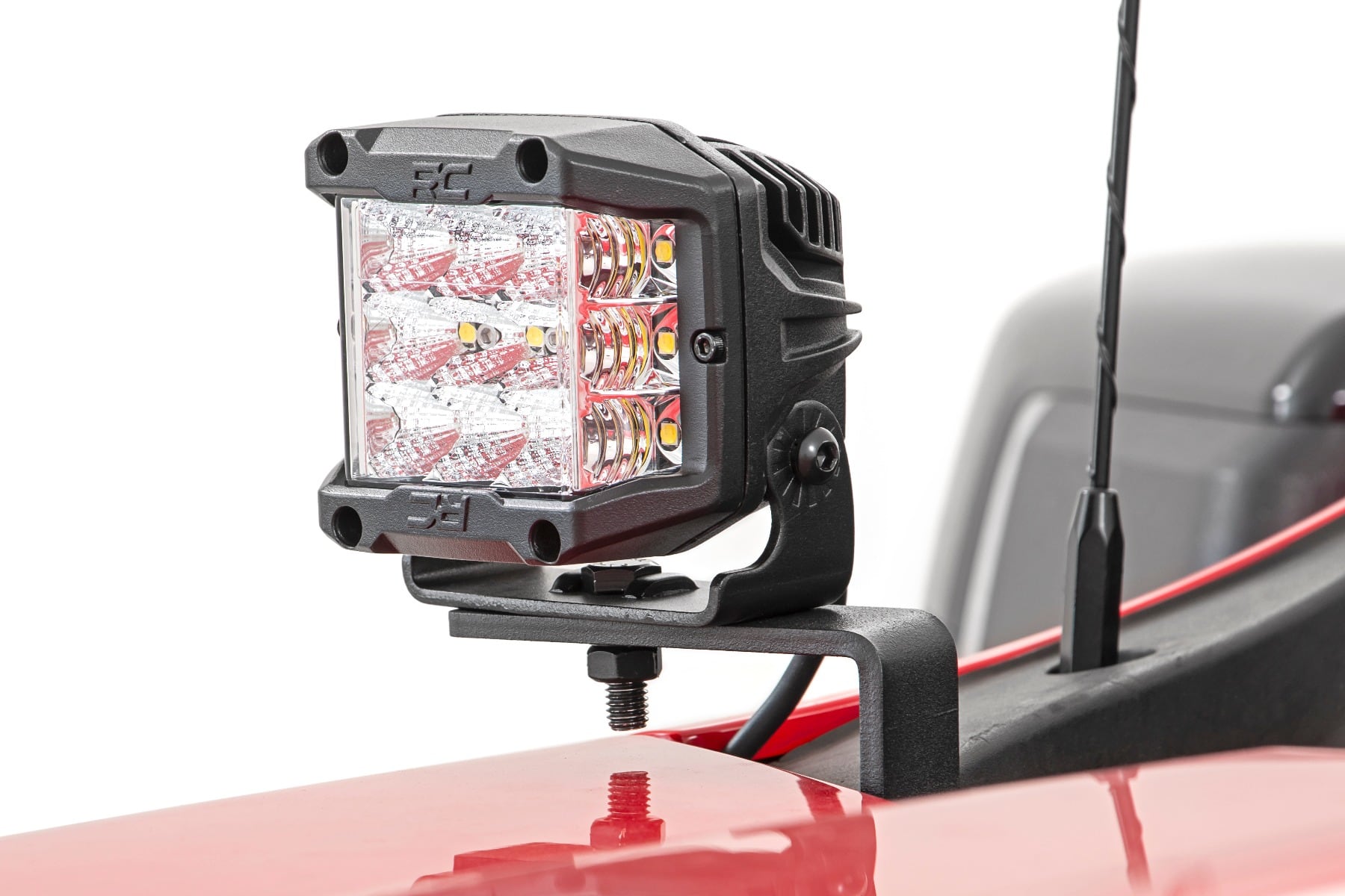 LED Light Kit | Ditch Mount | 2" Black Pair | White DRL | Chevy Silverado 1500 (19-26) - Image 2