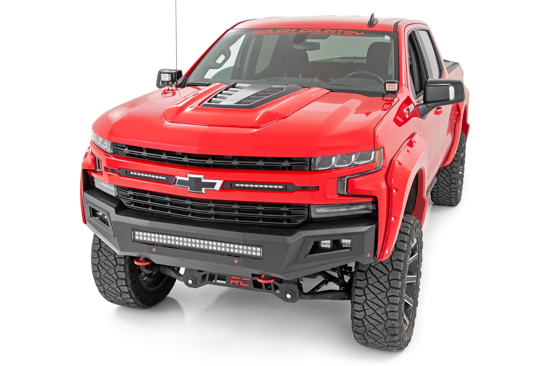 LED Light Kit | Ditch Mount | 2" Black Pair | White DRL | Chevy Silverado 1500 (19-26) - Image 4