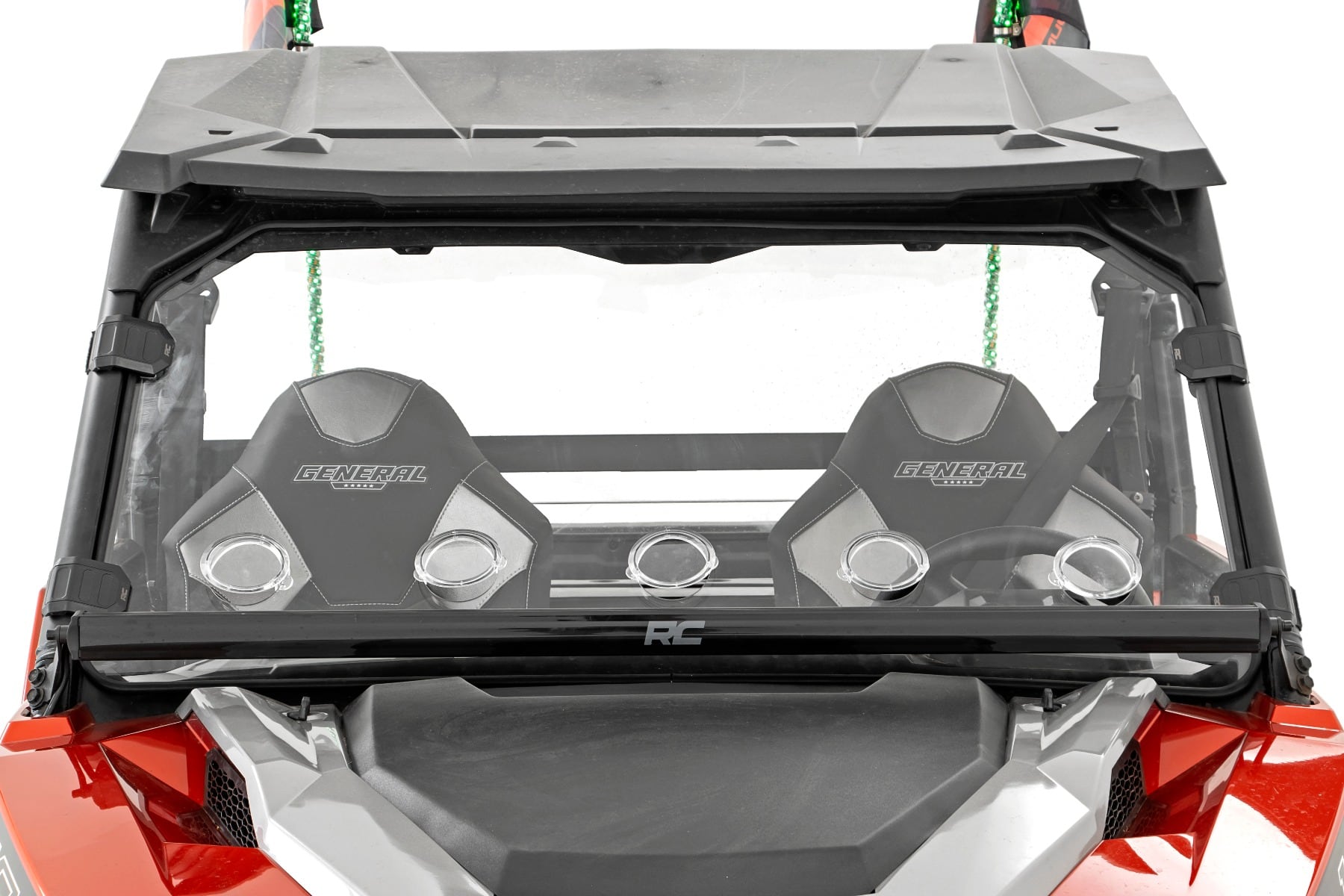 Vented Full Windshield | Scratch Resistant | Polaris General XP 4 1000 - Image 3