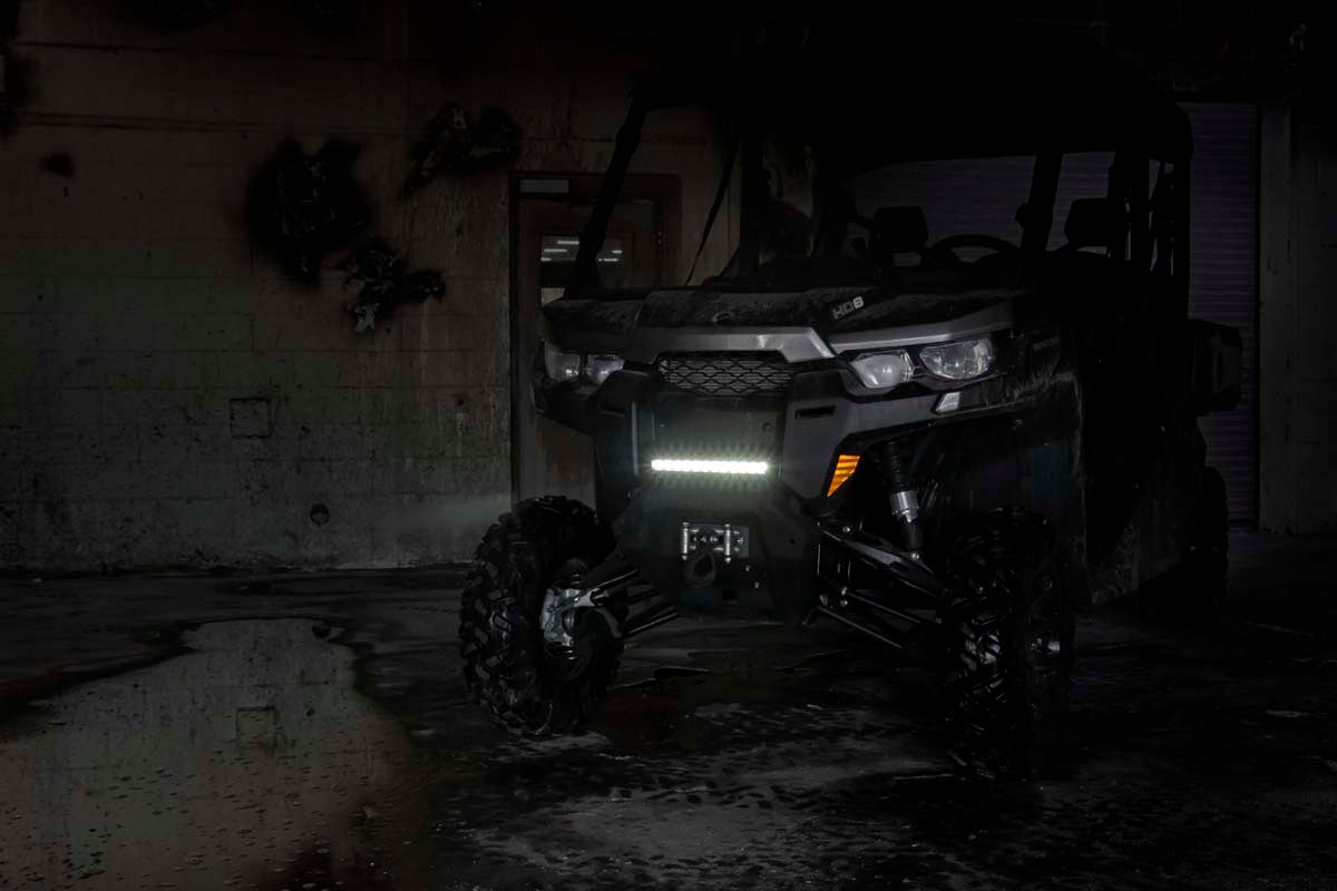 12 Inch Black Series LED Light Bar | Single Row | Amber DRL - Image 5